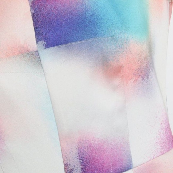 FRENCH CONNECTION Soft Spun Colorful Fit & Flare Dress Size 4 - Picture 6 of 11